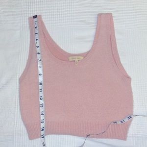 SOFT pink sweater tank
